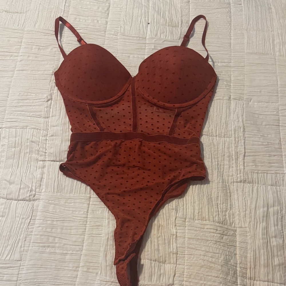 Forever 21 Rust Lace Bodysuit